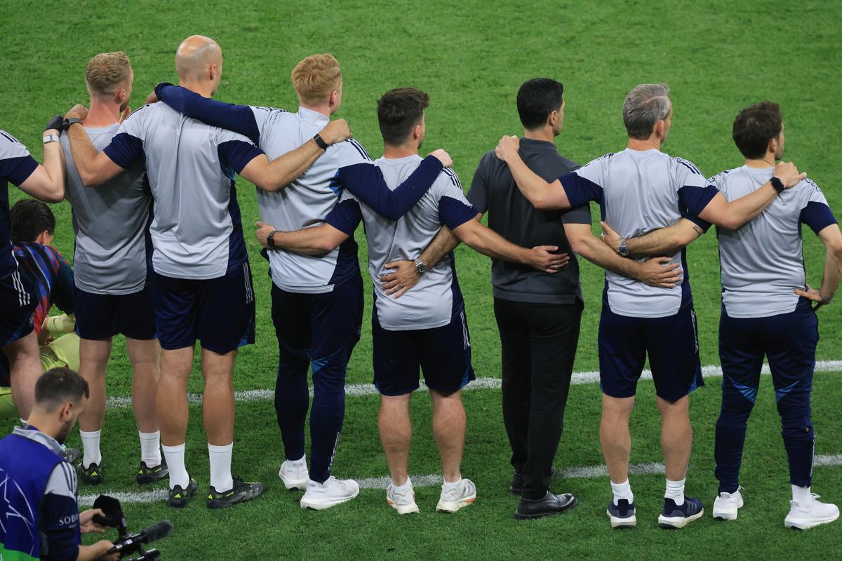 Imagini de la finalul meciului PSG - Arsenal