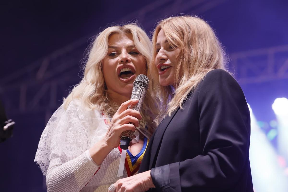 Nadia Comăneci și Loredana Groza au făcut show la Onești