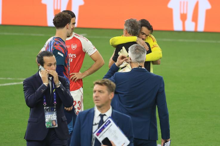 Imagini de la finalul meciului PSG - Arsenal FOTO: Ionuț Iordache (GSP)