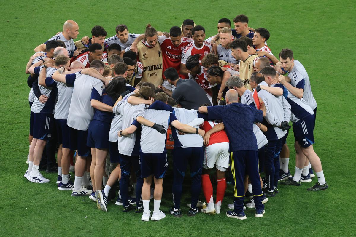 Imagini de la finalul meciului PSG - Arsenal