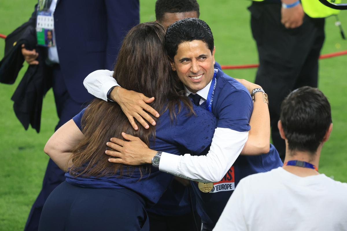 Imagini de la finalul meciului PSG - Arsenal