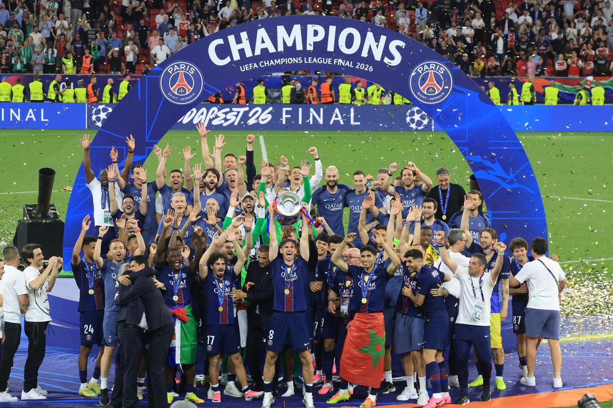 Imagini de la finalul meciului PSG - Arsenal