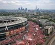 Arsenal a scos peste 500.000 de suporteri pe străzile din Londra, a doua zi după finala pierdută cu PSG