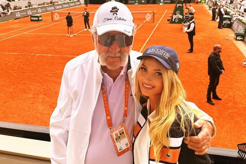 Ion Țiriac și Monica Munteanu s-au fotografiat la Roland Garros // FOTO: Instagram Monica Munteanu