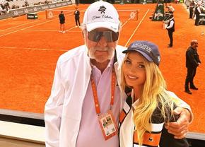 Cine este blonda care s-a fotografiat cu Ion Țiriac în loja de la Roland Garros