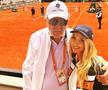 Ion Țiriac și Monica Munteanu s-au fotografiat la Roland Garros // FOTO: Instagram Monica Munteanu