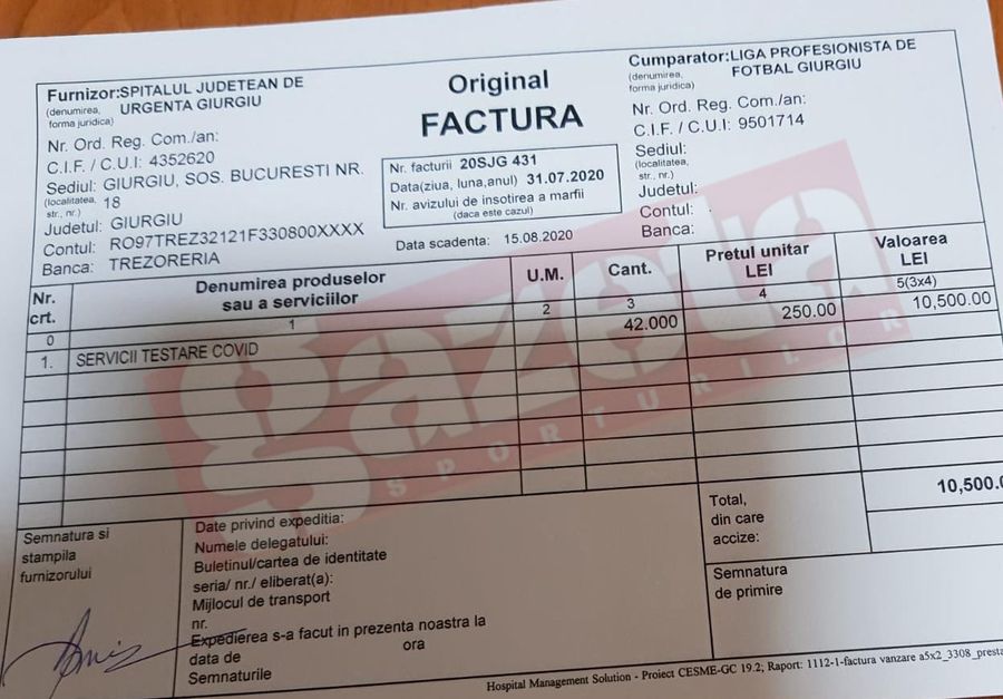 EXCLUSIV // UPDATE Reacția LPF după controversa facturării testelor de coronavirus de la Astra: „Liga urmează să recupereze de la club suma platită”