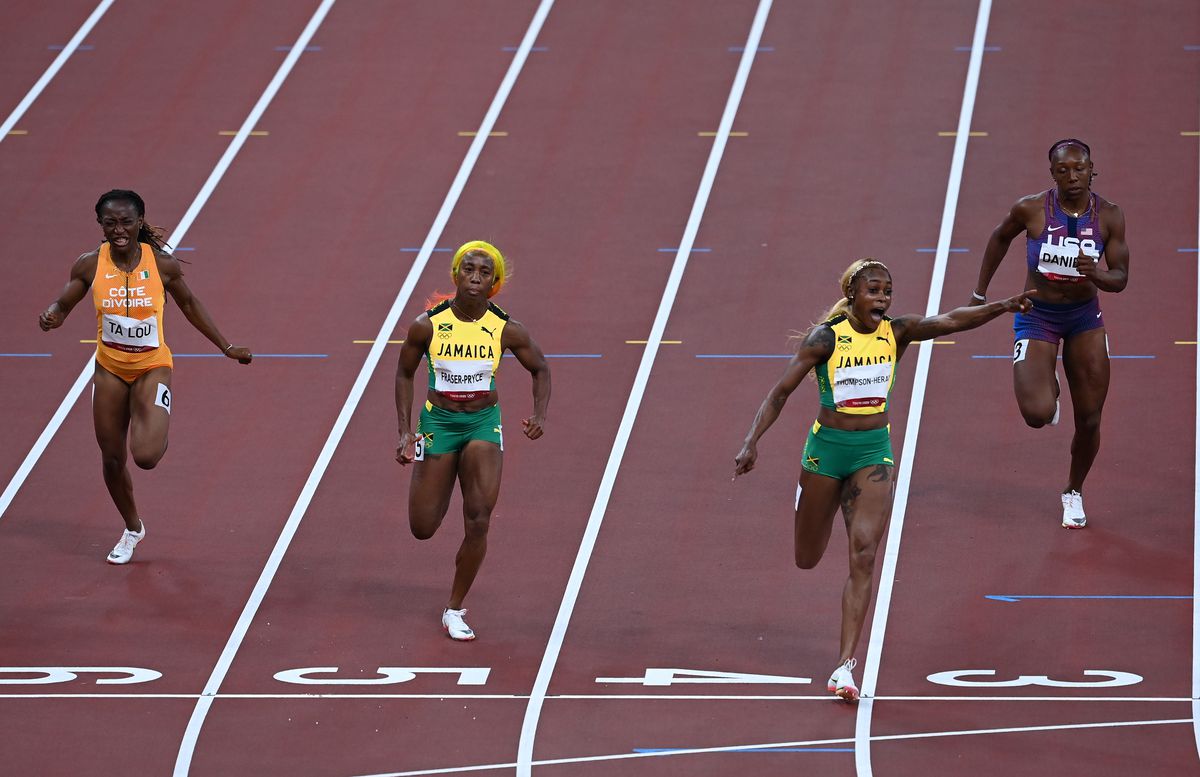 Atletism- finală 100 metri feminin