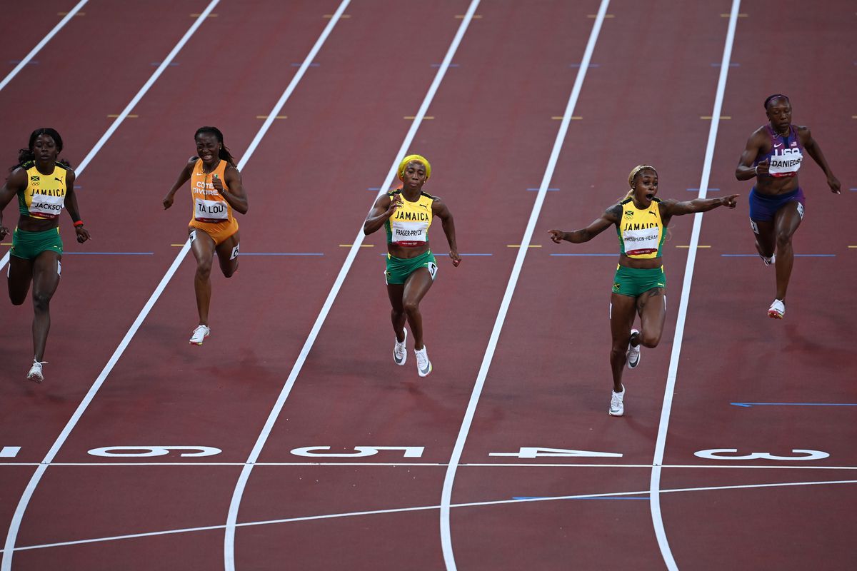 Atletism- finală 100 metri feminin