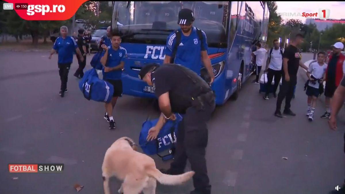 FCU Craiova, așteptată de jandarmi și câini la Arena Națională » Suspiciunea forțelor de ordine