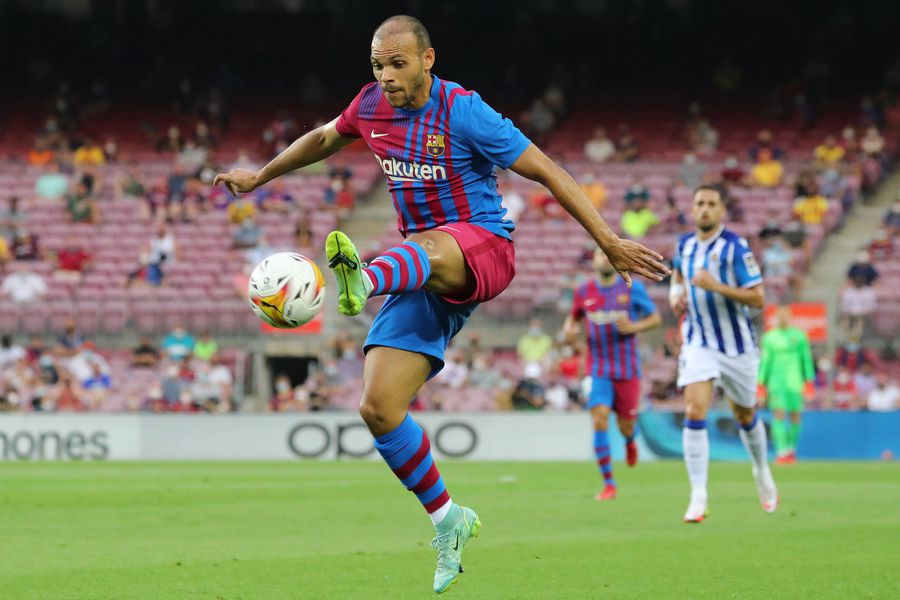 Martin Braithwaite, în acțiune în tricoul Barcleonei / Foto: Imago Fostul jucător al Barcelonei vrea să cumpere rivala! Ce avere deține internaționalul și unde evoluează acum