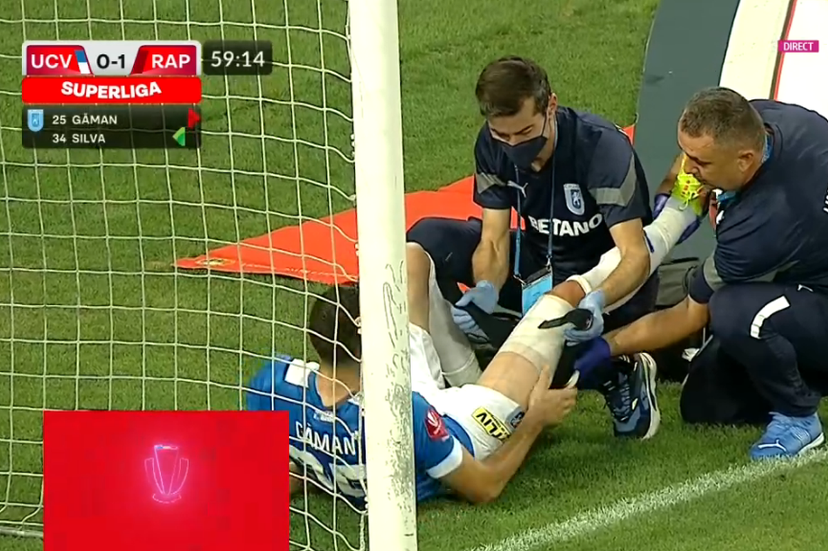 Ar putea fi o pierdere imensă pentru CSU Craiova: primele imagini cu accidentarea titularului din Bănie