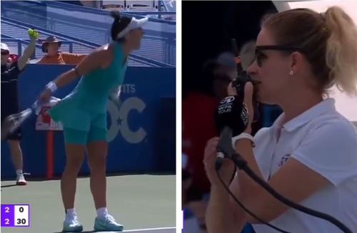 Meciul dintre Bianca Andreescu (23 de ani, 44 WTA) și Marta Kostyuk (21 de ani, 34 WTA, din primul tur al turneului de la Washington, a oferit un moment tensionat.