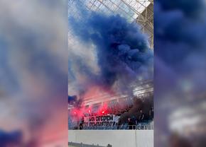 Ultrașii au venit cu torțe și fumigene la antrenamentul Craiovei: „Demonstrați!”