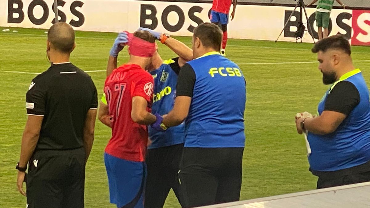 Darius Olaru, cu arcada spartă în Maccabi - FCSB