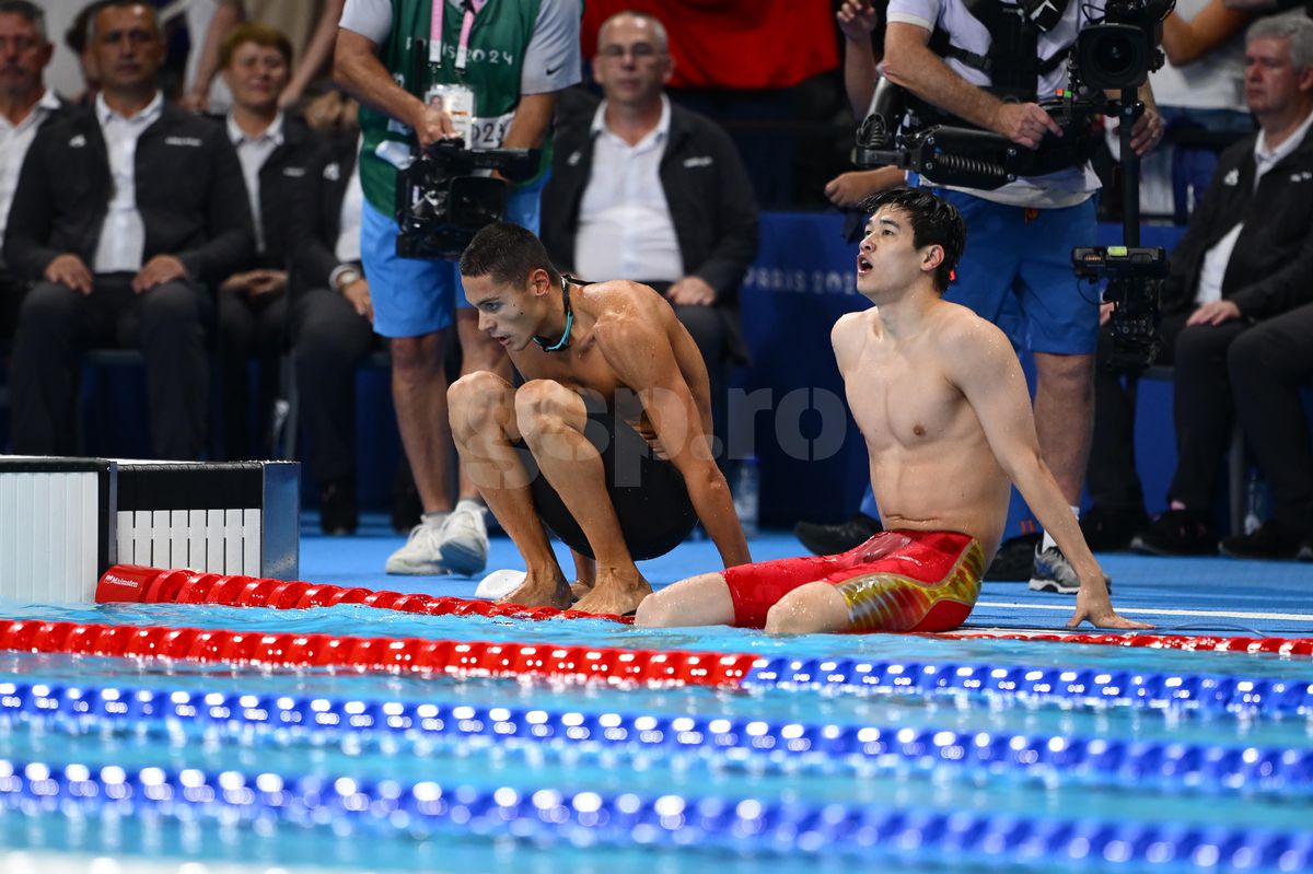 David Popovici, BRONZ URIAȘ în proba de 100 metri liber la Jocurile Olimpice! Chinezul Pan Zhanle a spulberat recordul mondial