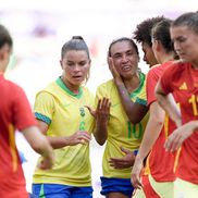 Momentul faultului criminal comis de Marta în Brazilia - Spania 0-2 / Foto: Getty Images