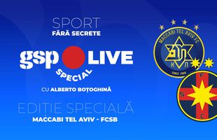 Ediție specială GSP Live » Comentăm împreună cu Raul Rusescu returul Maccabi Tel Aviv - FCSB, din turul II preliminar al Ligii Campionilor