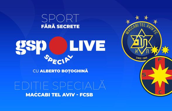 Ediție specială GSP Live » Comentăm împreună cu Raul Rusescu returul Maccabi Tel Aviv - FCSB, din turul II preliminar al Ligii Campionilor