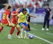 Momentul faultului criminal comis de Marta în Brazilia - Spania 0-2 / Foto: Getty Images