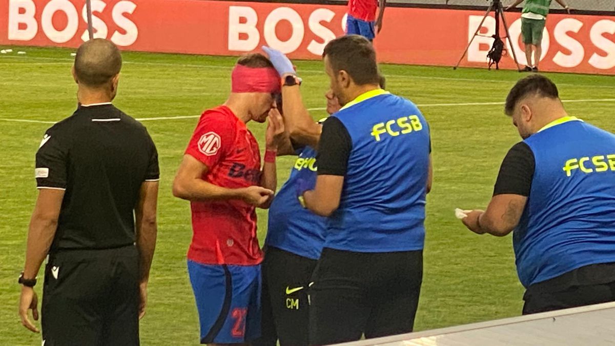 Darius Olaru, cu arcada spartă în Maccabi - FCSB