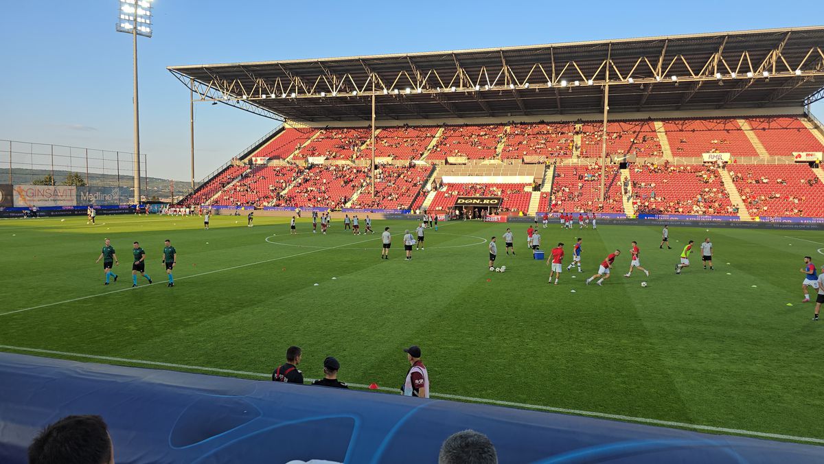 CFR Cluj - Lugano, imagini înaintea partidei din Gruia