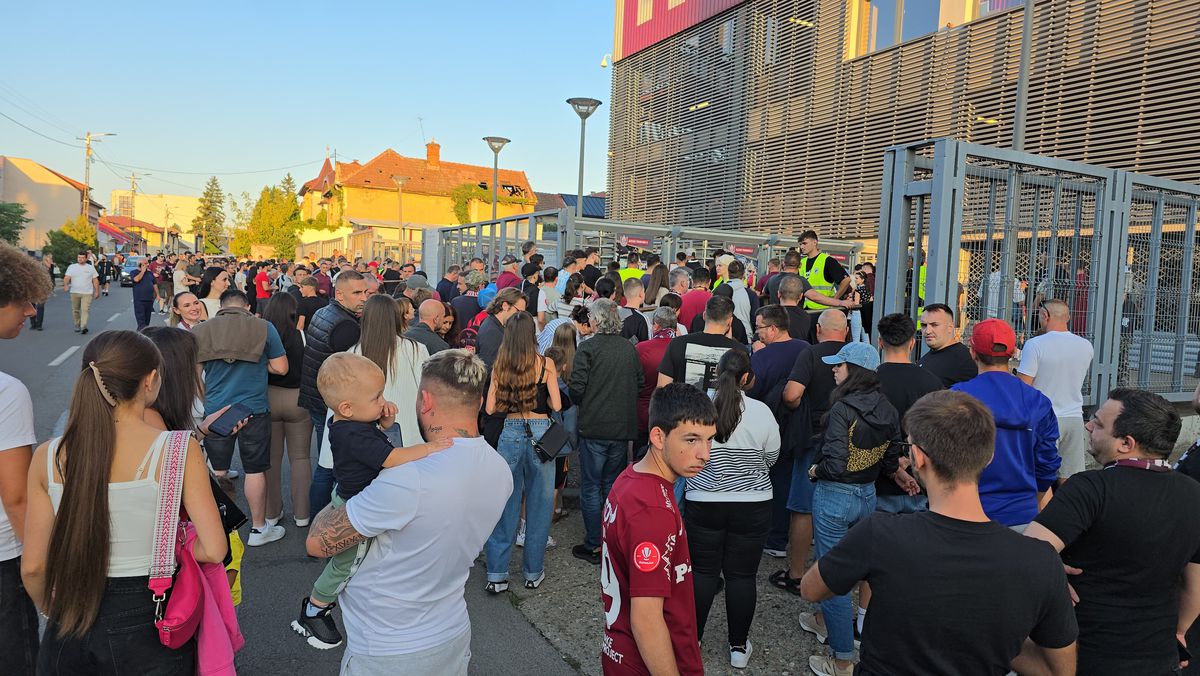 CFR Cluj - Lugano, imagini înaintea partidei din Gruia