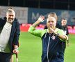Dan Petrescu s-a relaxat și a sărbătorit cu suporterii, după CFR - Lugano. FOTO: Cristi Preda