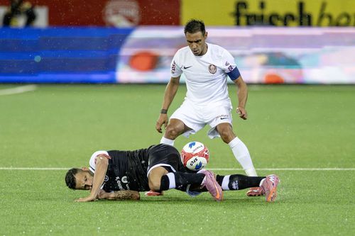 Mario Camora, în Lugano - CFR Cluj/ foto: Imago Images