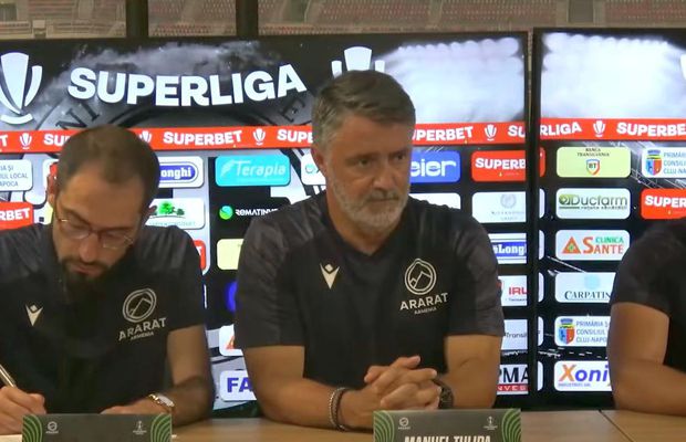 „Vreau să mai spun ceva, dacă tot sunt aici” » Antrenorul lui Ararat-Armenia i-a surprins pe jurnaliștii români: „Un jucător nebun!”