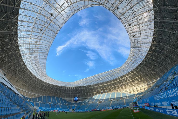 Universitatea Craiova - Sarajevo, înainte de meci. Foto: Ionuț Iordache (GSP.RO)