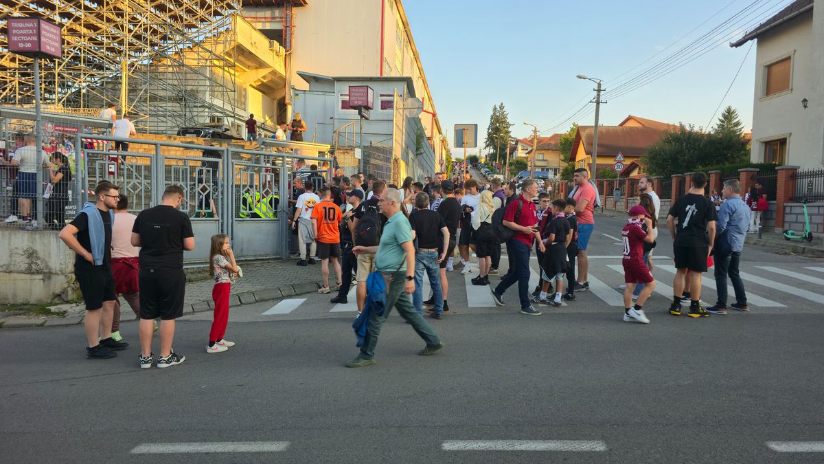 CFR Cluj - Lugano, imagini înaintea partidei din Gruia