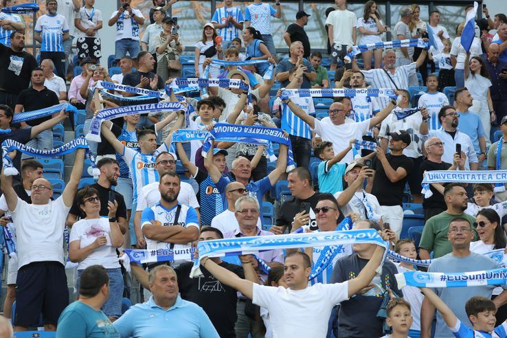 Atmosferă fabuloasă la Craiova - Sarajevo, Conference League. Foto: Ionuț Iordache (GSP.RO)