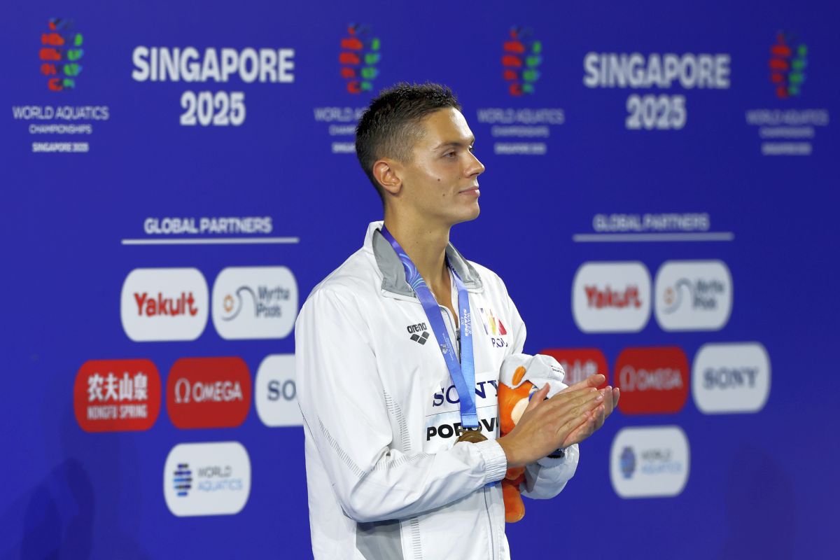 Primul medaliat olimpic din istoria înotului masculin românesc: „David mai are puțin să fie ca Nadia Comăneci”