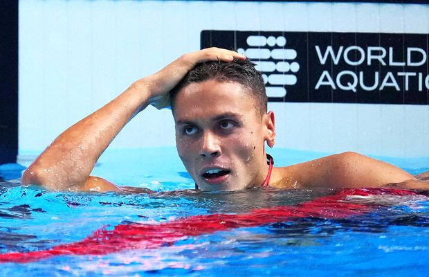 David Popovici, la câteva minute după aurul de la 100 de metri liber: „Foarte bine că nu am bătut recordul mondial!”