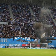 Ultrașii Universității Craiova, atmosferă fabuloasă la meciul cu Sarajevo. Foto: Andrei Crăițoiu (GSP.RO)
