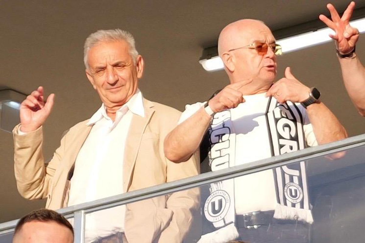 U Cluj - Ararat-Armenia, imagini din startul partidei // Scenografie specială + Emil Boc, în tribune // foto: Andrei Furnigă (GSP)