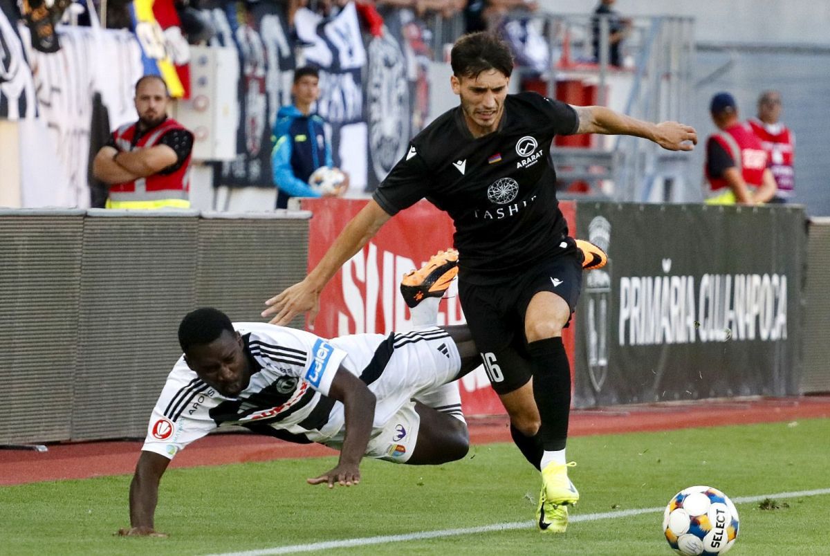 Dramă la Sibiu: Universitatea Cluj, eliminată de armeni din Conference League, după ce a condus-o pe Ararat