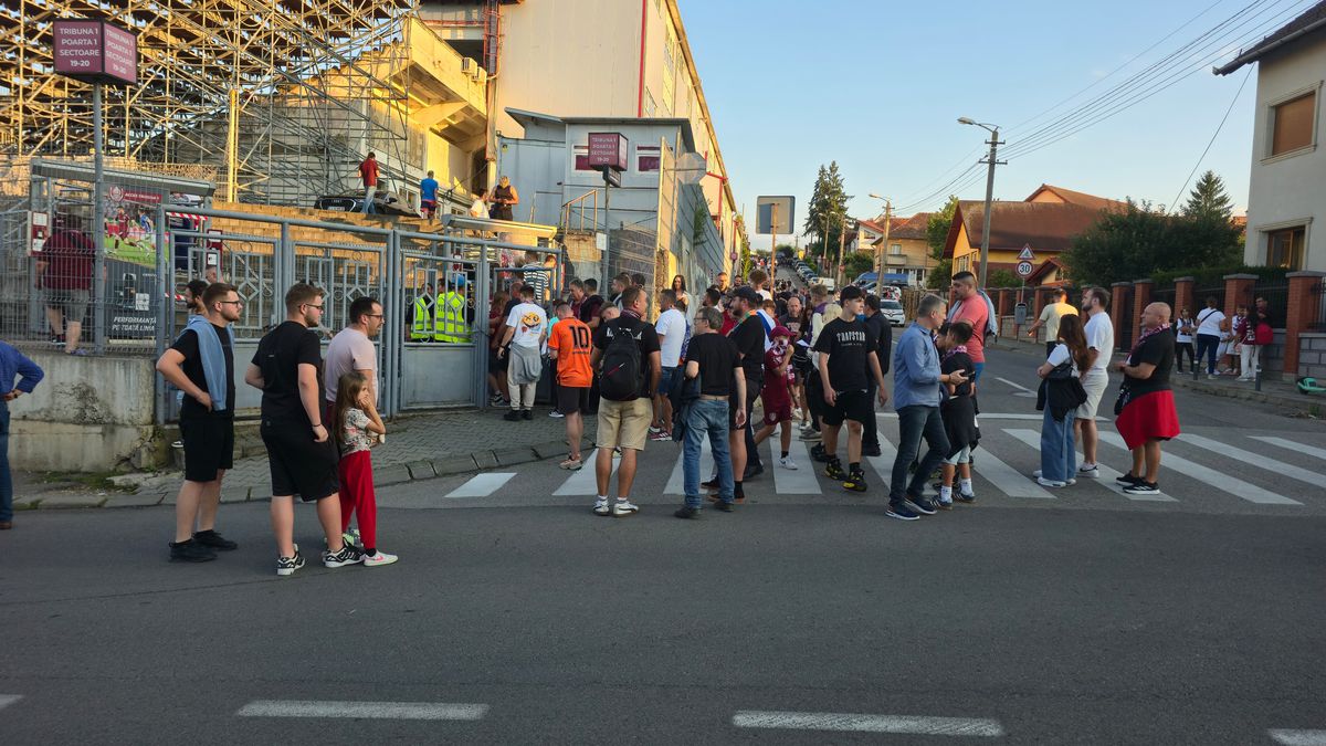 CFR Cluj - Lugano, imagini înaintea partidei din Gruia