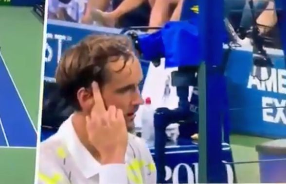 US Open / VIDEO / Daniil Medvedev, scandal uriaș! Le-a arătat degetul mijlociu spectatorilor și s-a certat cu toată lumea: „Cu cât mă huiduiți mai mult, cu atât voi câștiga mai mult”