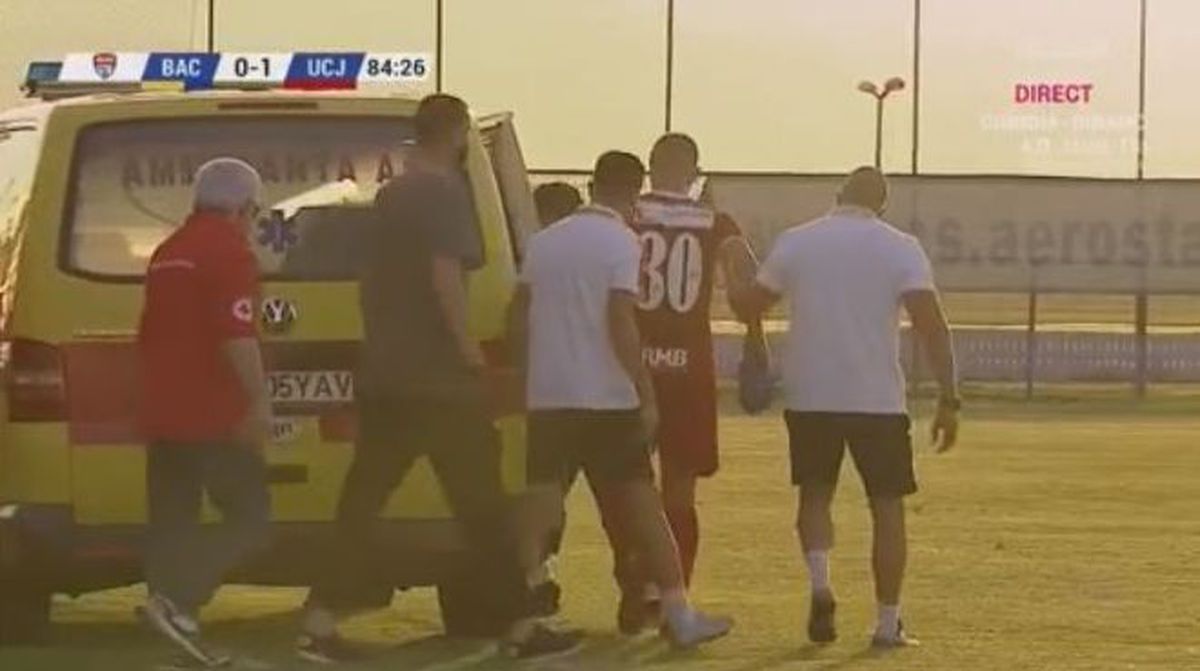 Verdict crunt pentru Gabriel Tamaș, după accidentarea din Aerostar - U Cluj