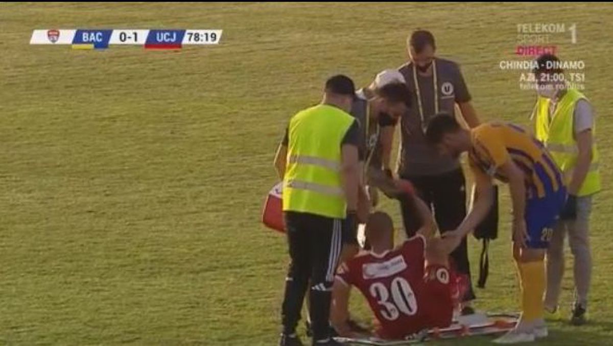 Gabi Tamaș accidentare Aerostar Bacău U Cluj