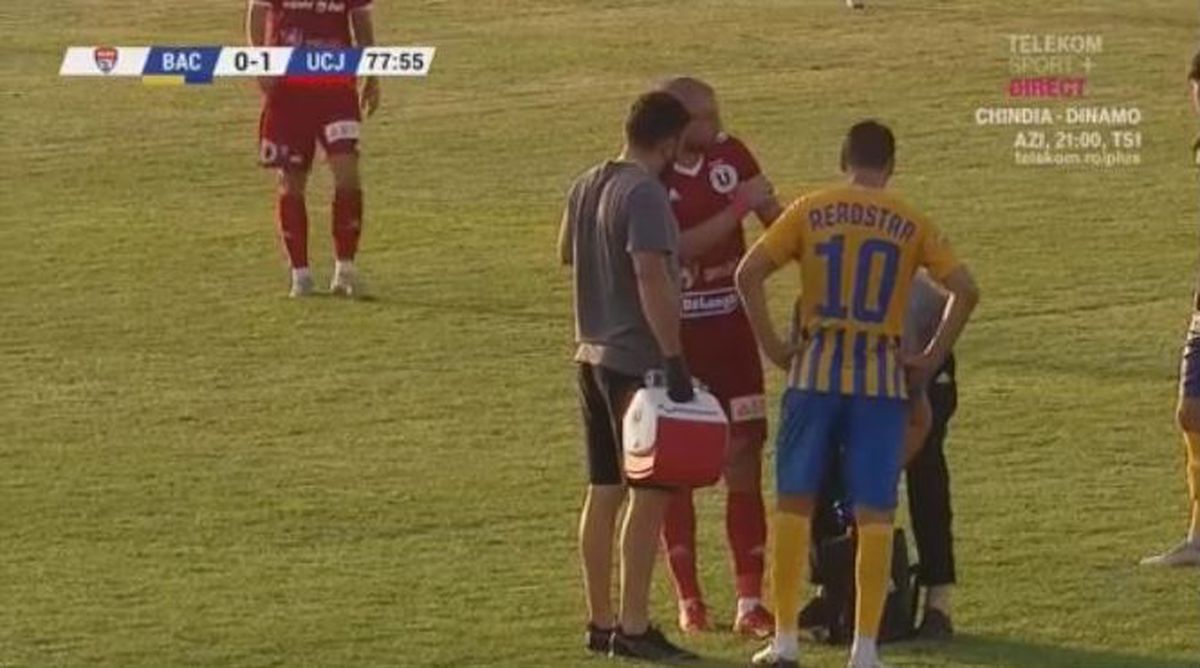 Gabi Tamaș accidentare Aerostar Bacău U Cluj