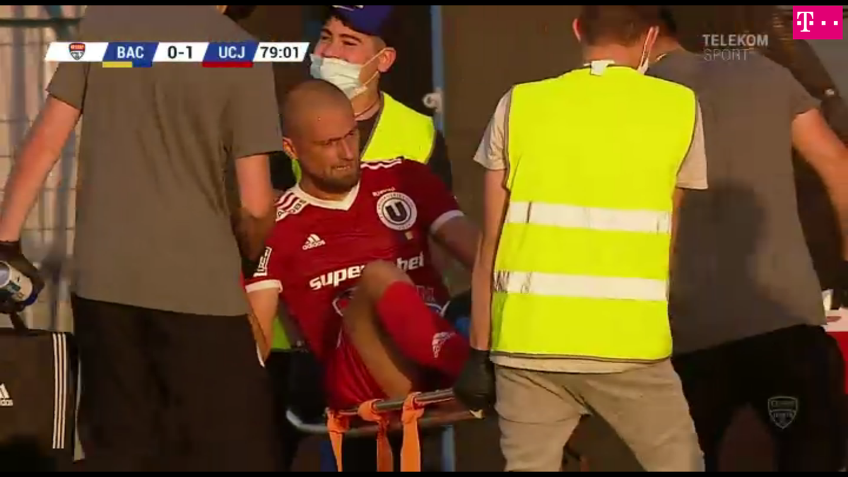 Gabi Tamaș accidentare Aerostar Bacău U Cluj