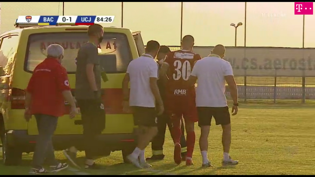 Gabi Tamaș accidentare Aerostar Bacău U Cluj