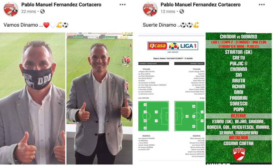 CHINDIA - DINAMO. Mesajul patronului Pablo Cortacero înainte de primul meci oficial » Reacția fanilor: „Dă-l afară!”
