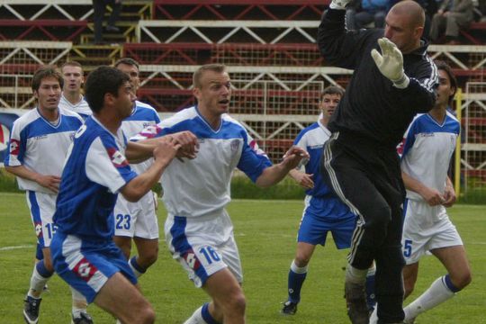 Inter Gaz, într-un meci cu Pandurii, în 2004 // Foto: Arhiva GSP