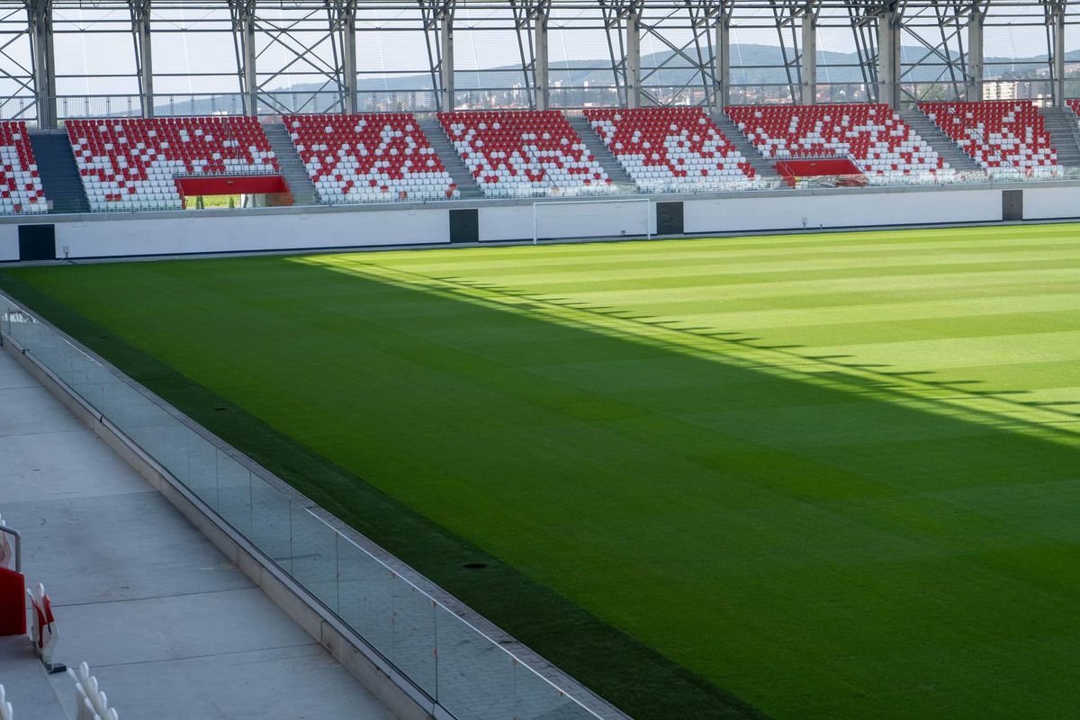 Noi imagini cu stadionul de Liga 1 care va fi inaugurat peste o lună » Arena arată spectaculos