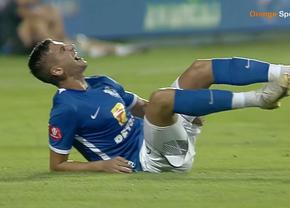 A urlat de durere! Accidentare urâtă în Farul - FCSB » A ieșit cu targa de pe teren și a izbucnit în lacrimi
