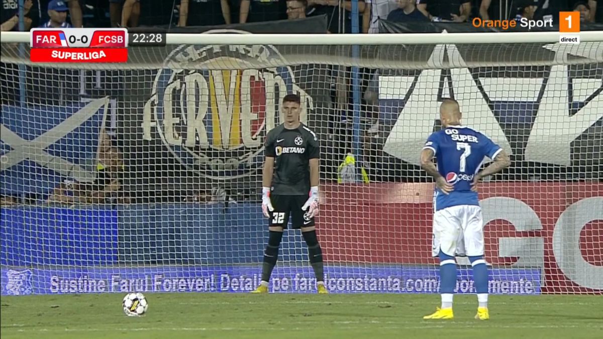 FOTO Farul - FCSB, penalty la duelul Dawa-Munteanu 31.08.2022